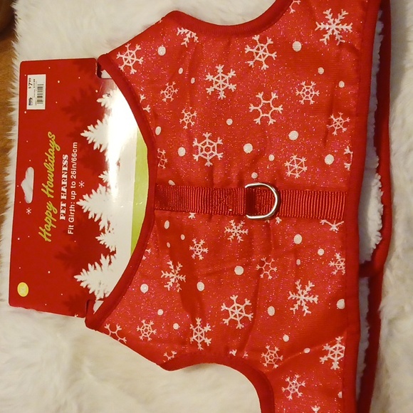 Happy Howlidays Other - Red Snowflake Pet Harness. NWT XL